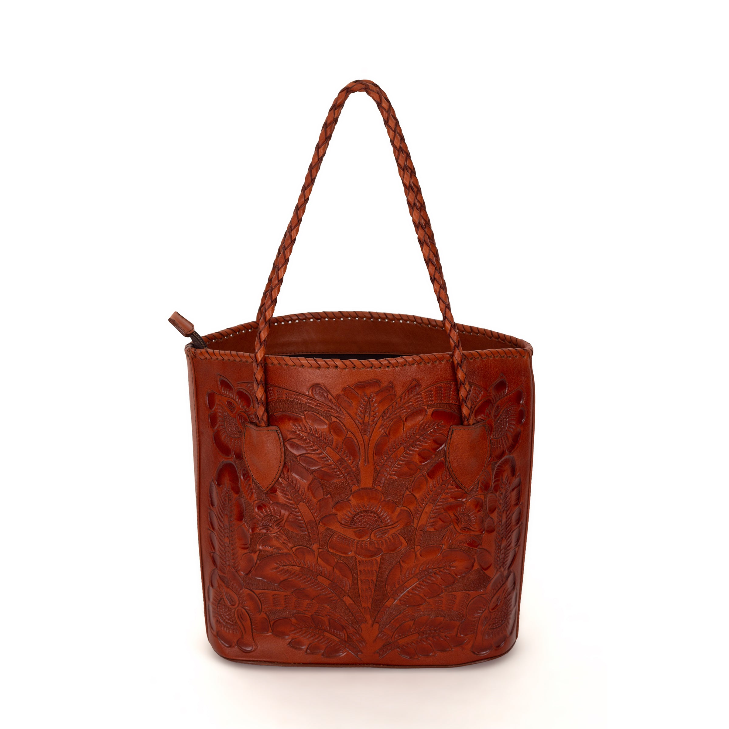 Naomi - Leather Handle Tote Bag